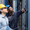 Inspecting a Shipping Container for Damage