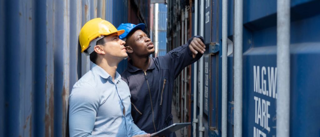 Inspecting a Shipping Container for Damage