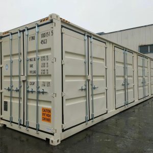 Shipping storage container 40 foot high cube for side doors
