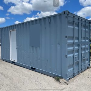 Painted 20’ Storage Container with Side Door (Made to Order)