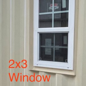 Window with fabricated welded frame 2’x3’